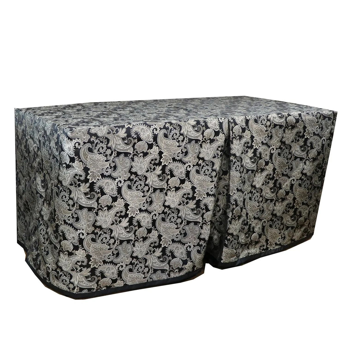 Black Floral Table Cover