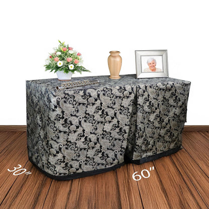 Black Floral Presentation Table - Plus