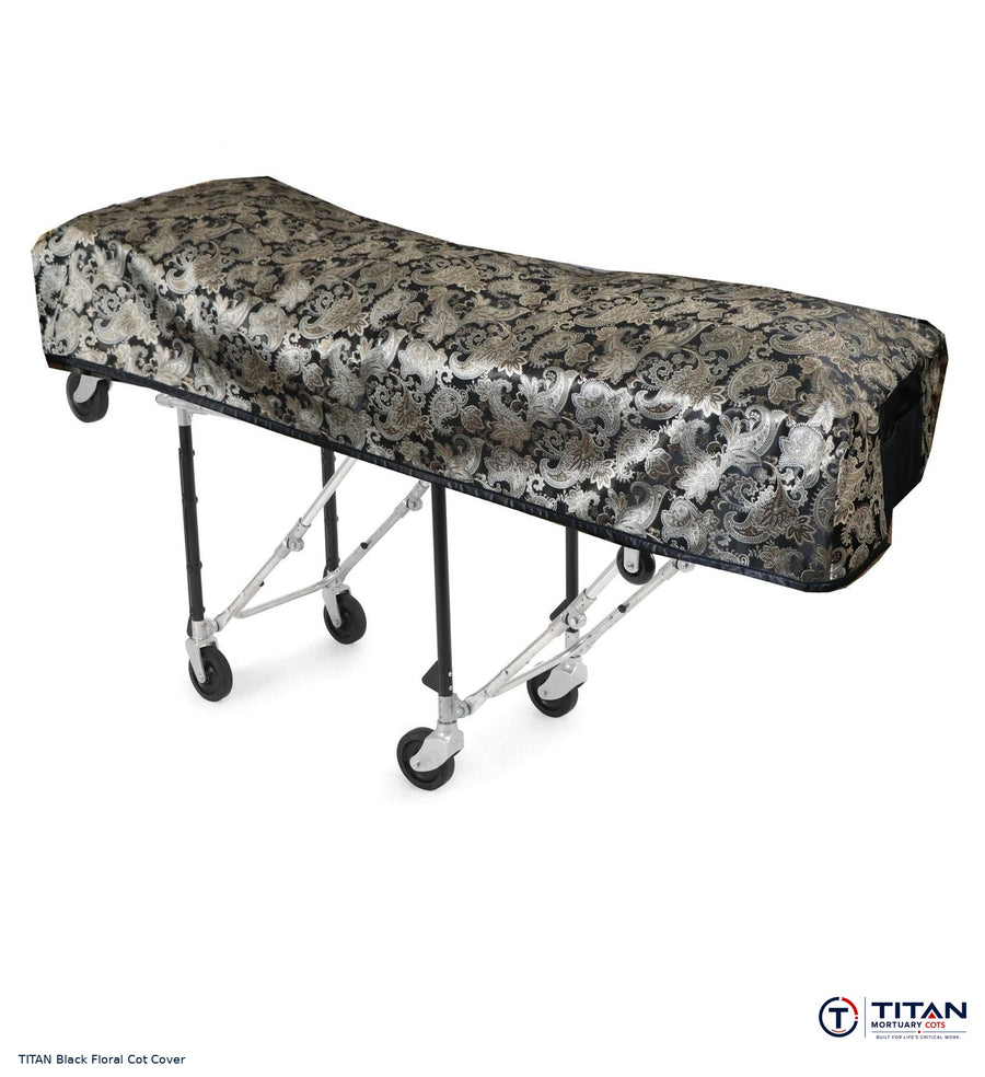 TITAN American Flag Reversible Cot Cover | Black Floral