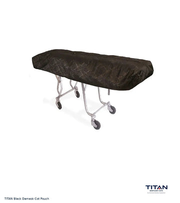 TITAN Black Damask Cot Pouch