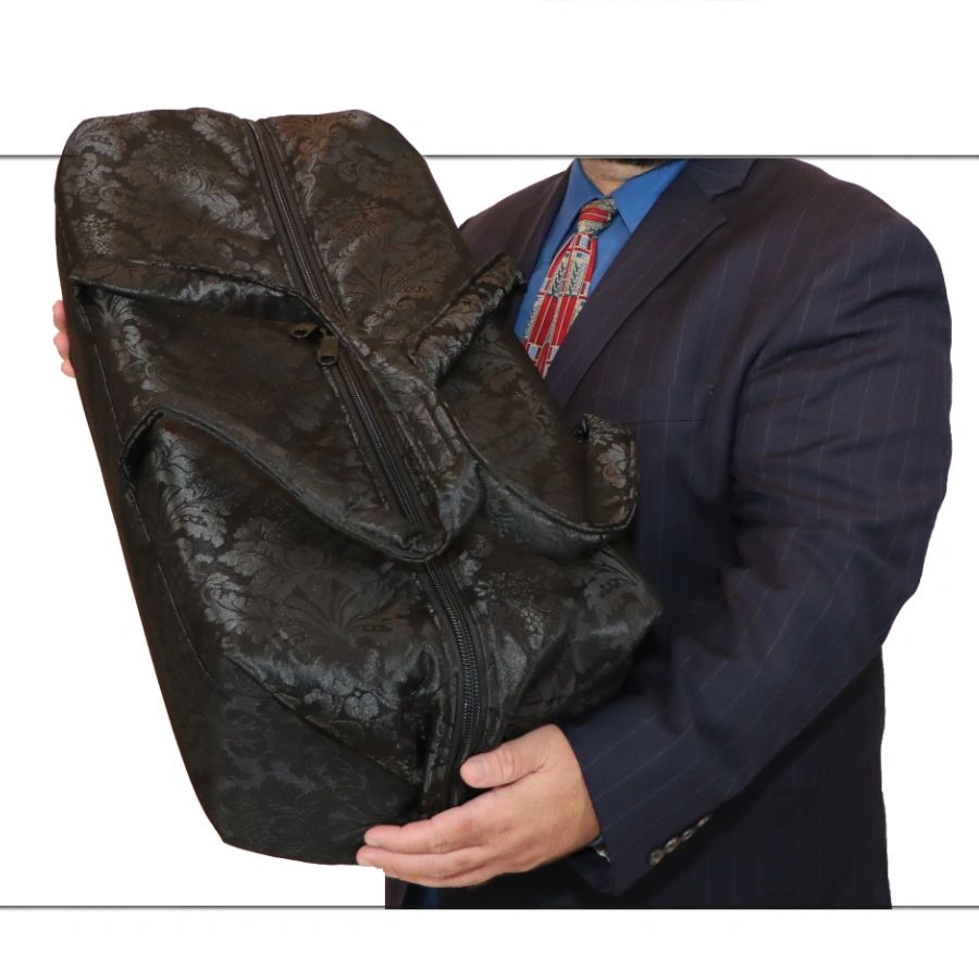 Black Damask Infant Removal Case - Plus