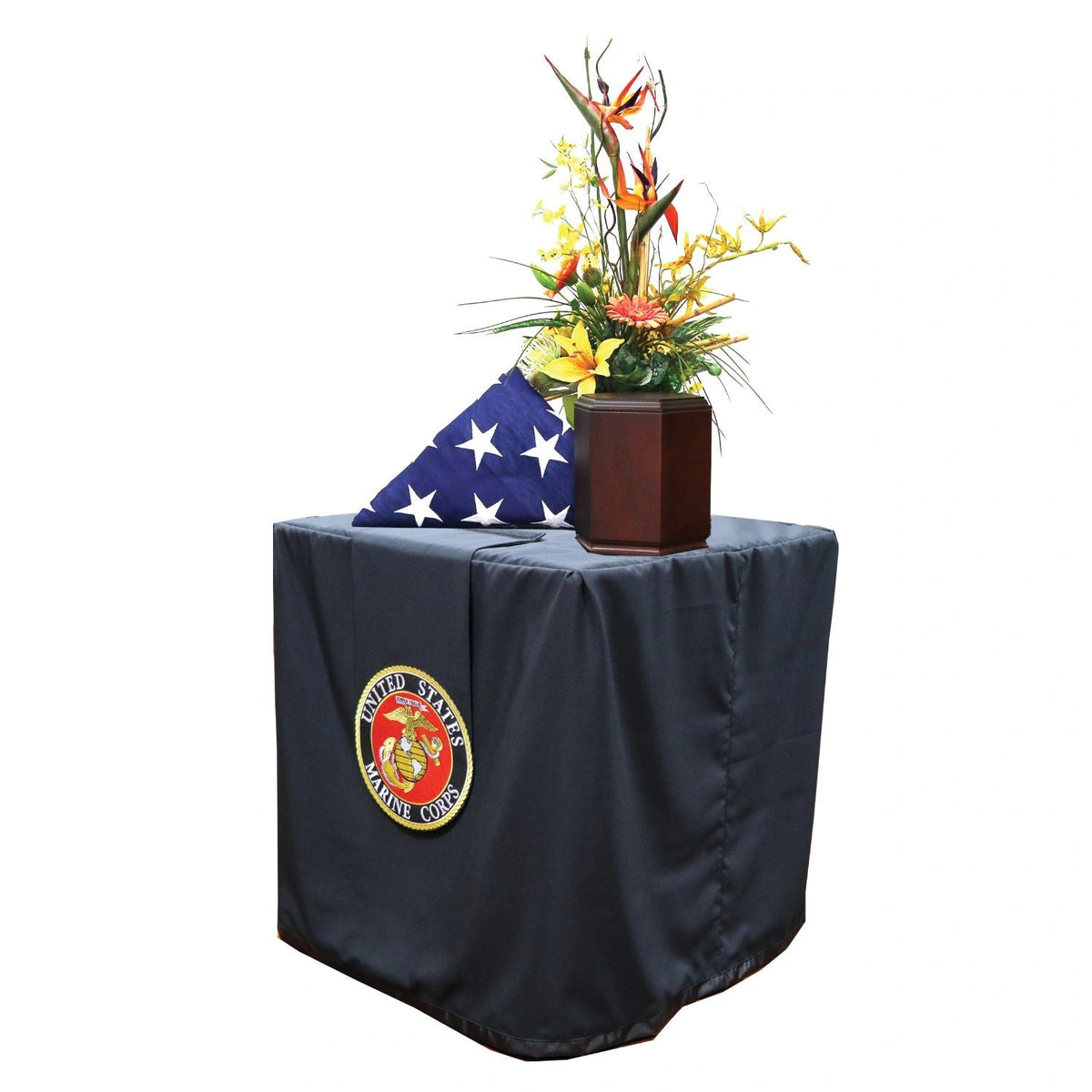 Black Military Tribute Presentation Table - Standard