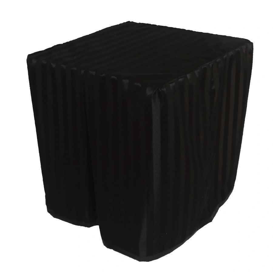 Black Satin Stripe Presentation Table - Standard