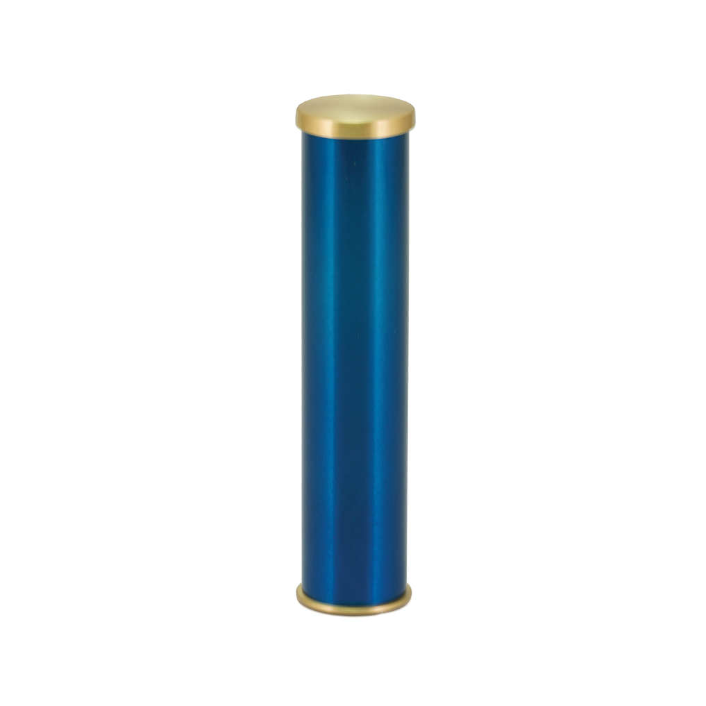 Blue Cylinder Keepsake Urn, Keepsake, 7.125 x 1.5 x 1.5 in