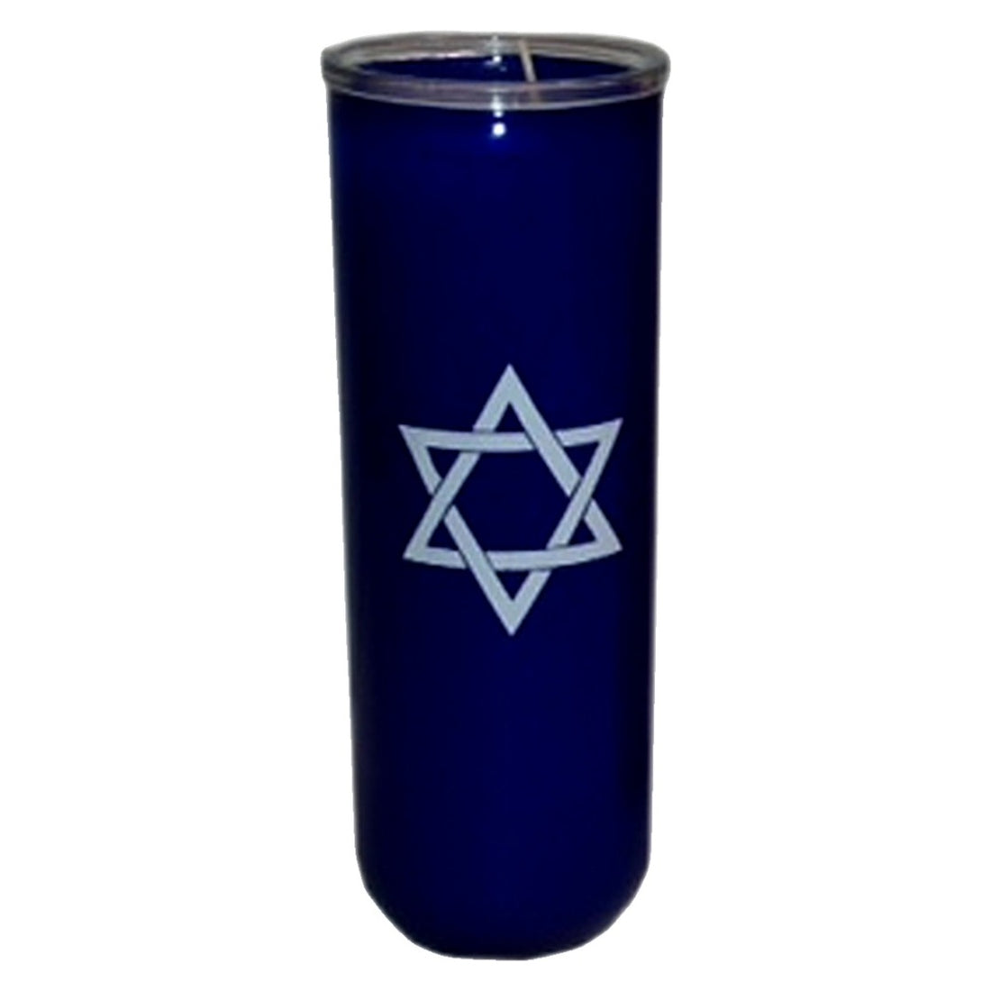 Blue Star of David 7-Day Candle
