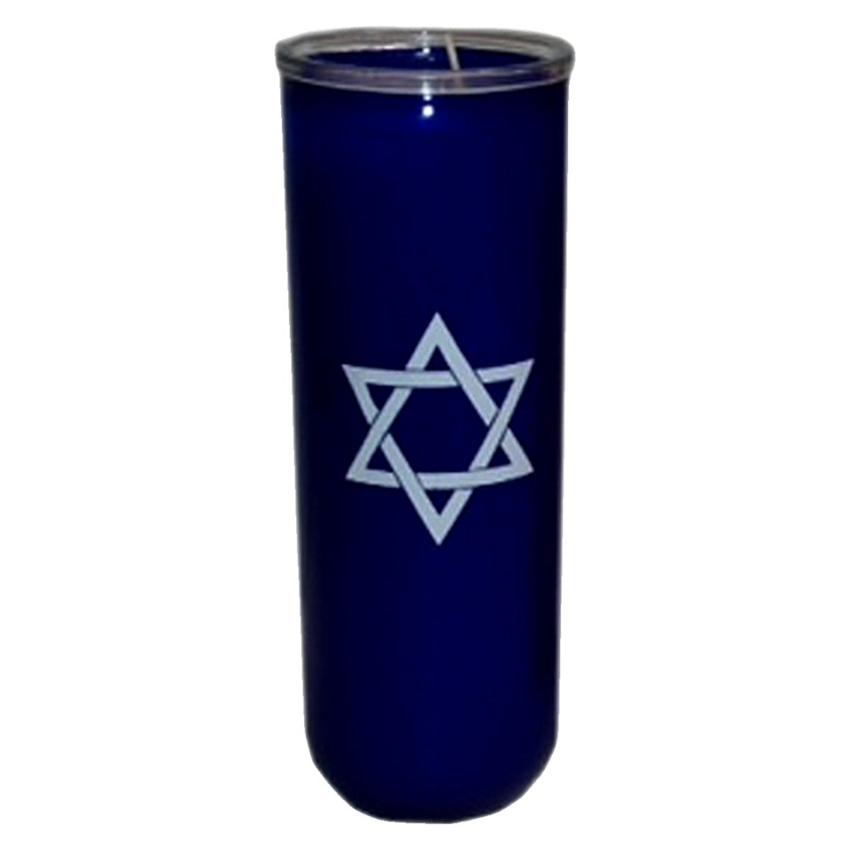 Blue Star of David 7-Day Candle