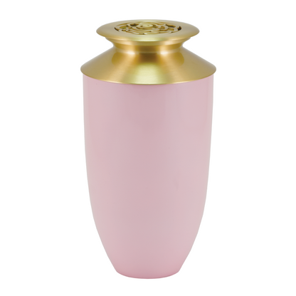 Blush Rose Scattering Urn, Full size adult scattering urn, 11.4 x 6.2 x 6.2 in
