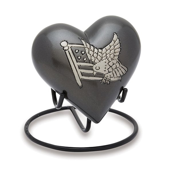 American Pride Brass Heart Keepsake — ISU-RJ-0059