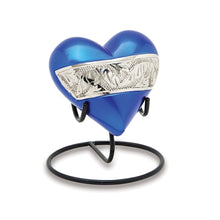 Berkshire Silver Blue Brass Heart Keepsake — ISU-RJ-0066