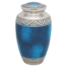 Grecian Blue Brass Urn — ISU-RJ-0071