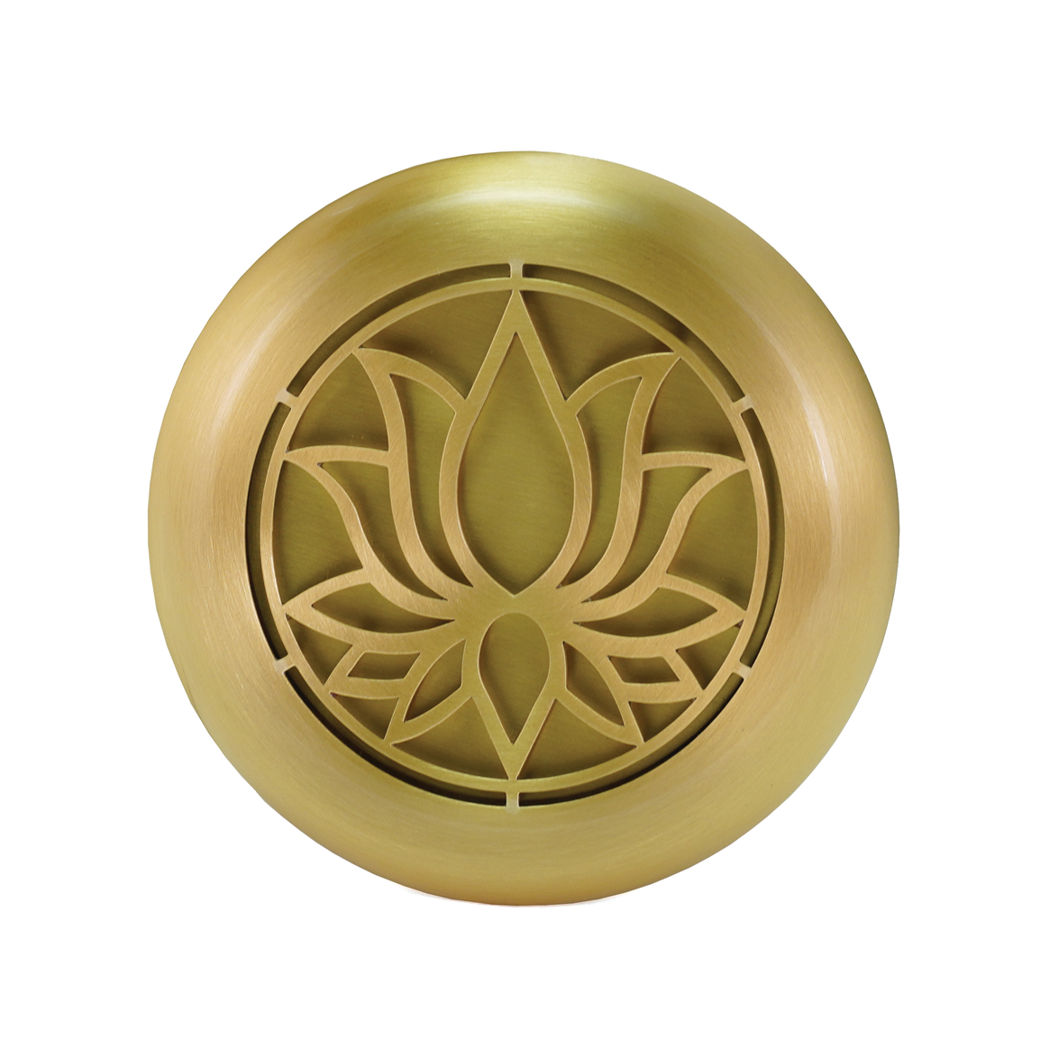 Bronze Lotus Modern Brass Scattering Urn, view 2