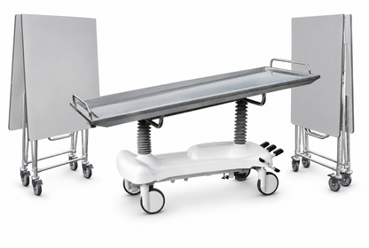 Hydraulic Embalming Table + Standard & XL Dressing Table Bundle
