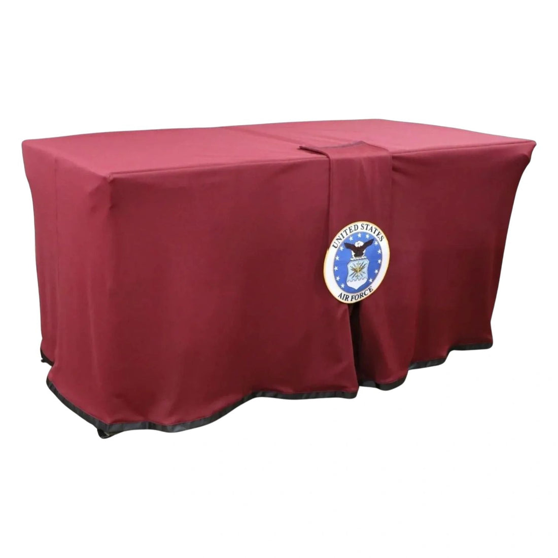 Burgundy Military Tribute Table Cover