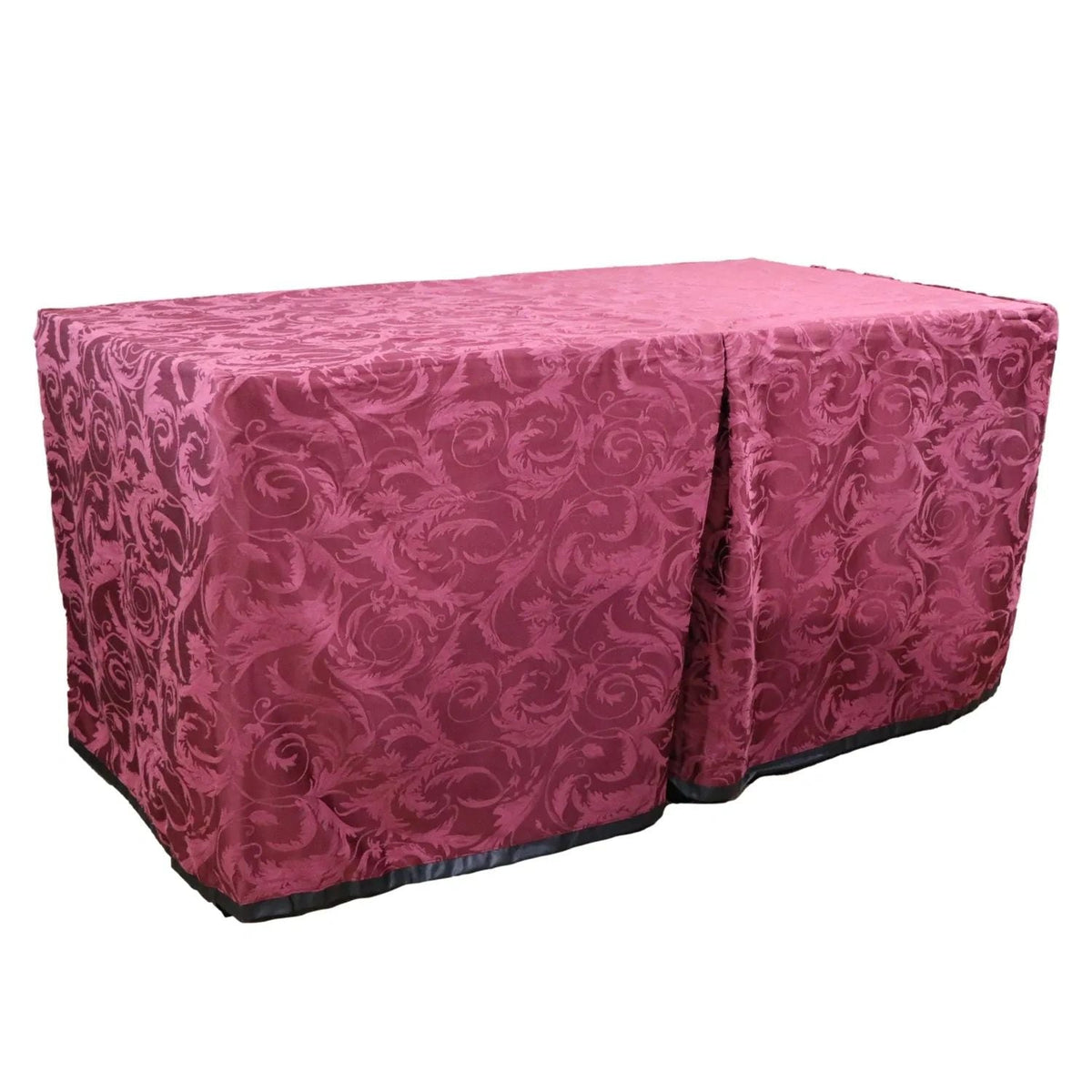 Burgundy Scroll Table Cover