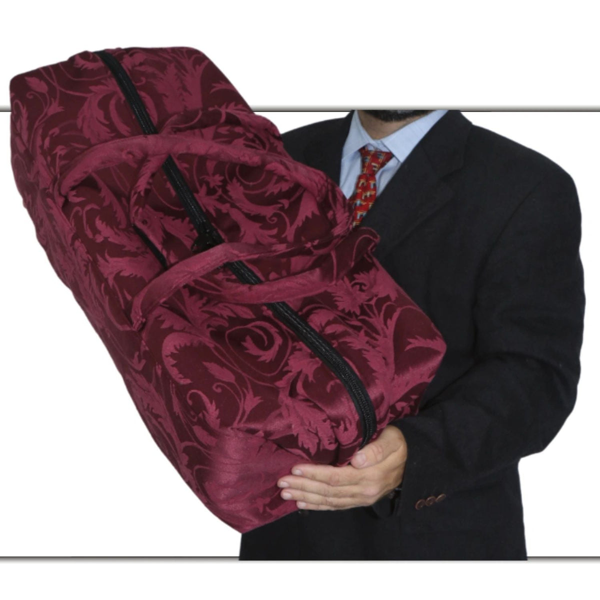 Burgundy Scroll Infant Removal Case - Plus