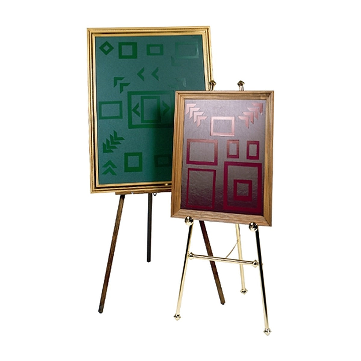 Large and small celebration of life magnetic display boards side by side