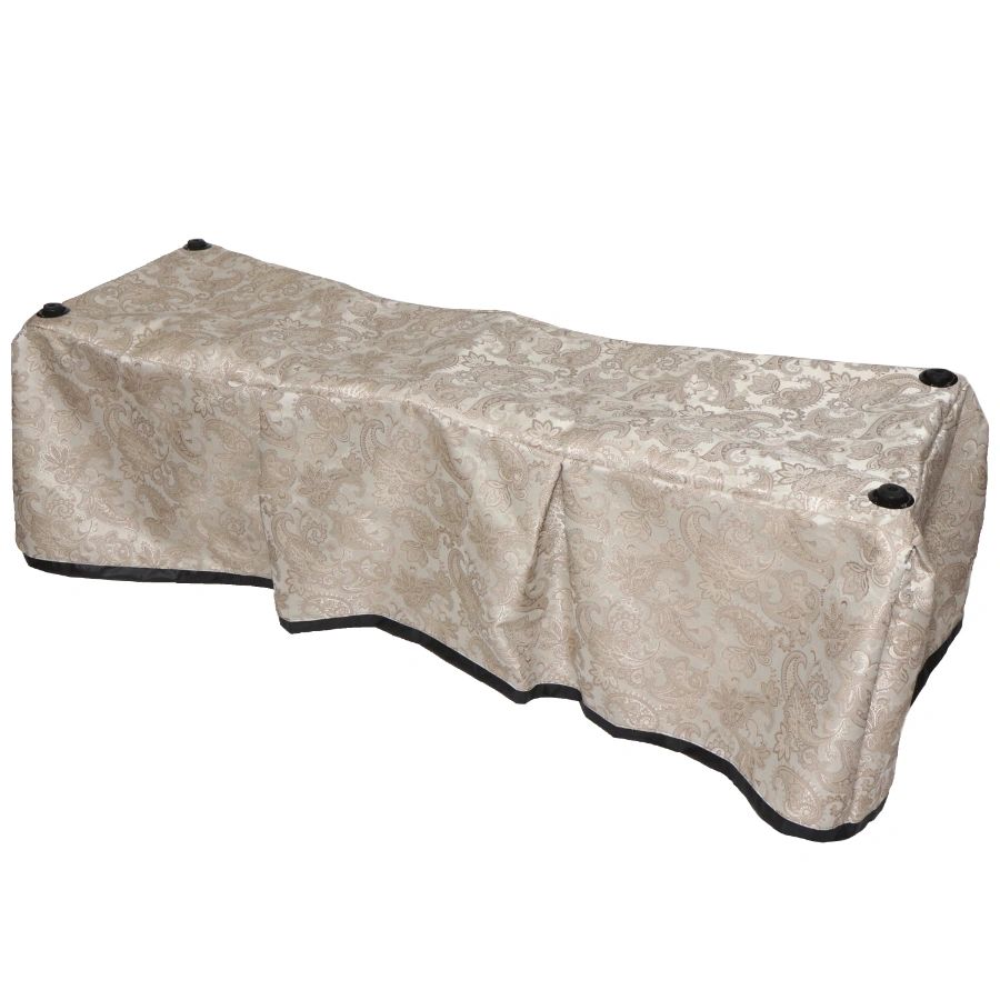 Champagne Floral Church Truck Drape - Ferno 87 Full-Size – Large Grommets