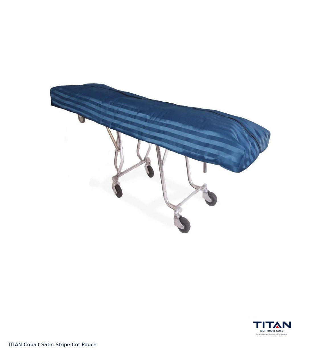 TITAN Cobalt Satin Stripe Cot Pouch
