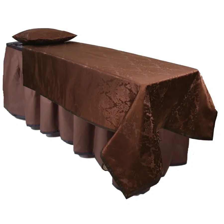 Cocoa Damask Viewing Set - Standard, Black