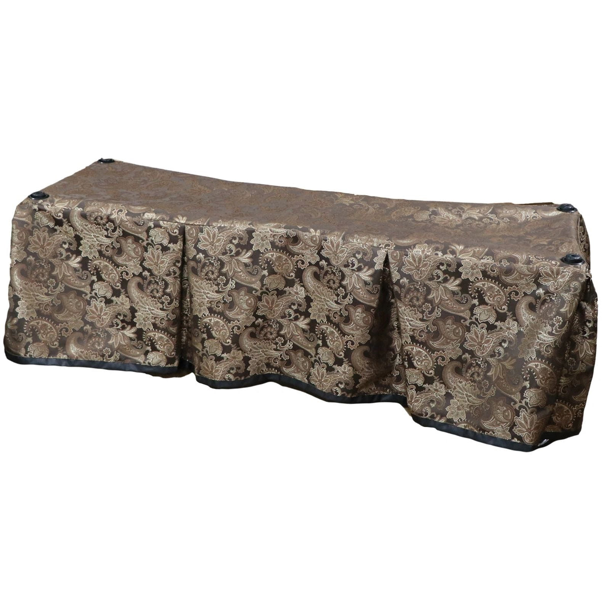 Cocoa Floral Church Truck Drape - Ferno 87 Full-Size – Large Grommets
