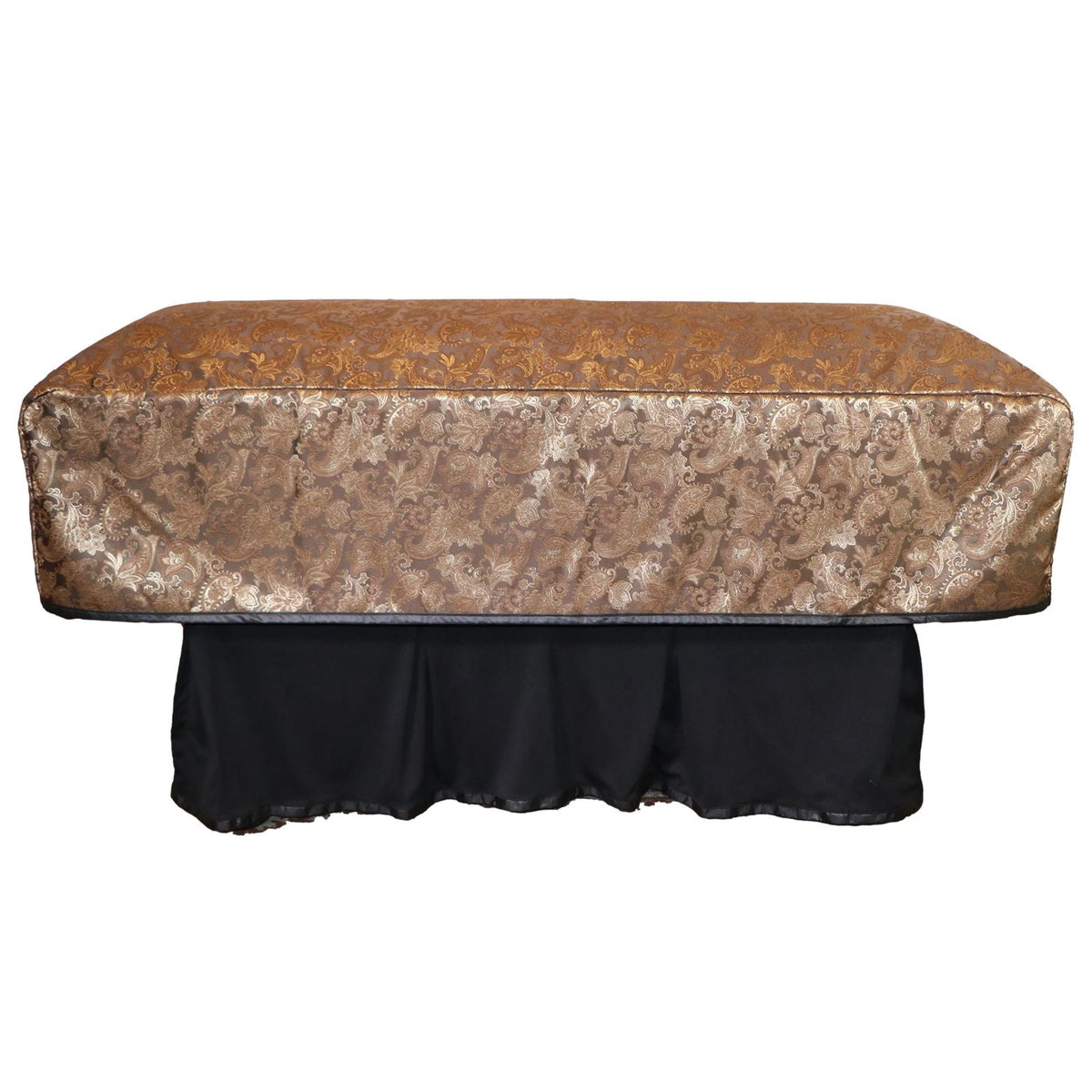 Cocoa Floral Padded Casket Cover