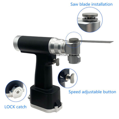 Cordless Electric Autopsy Saw | Cranial Autopsy Saw Model 1035-10AS | Battery-Powered Postmortem Saw | Autopsy Lab Equipment
