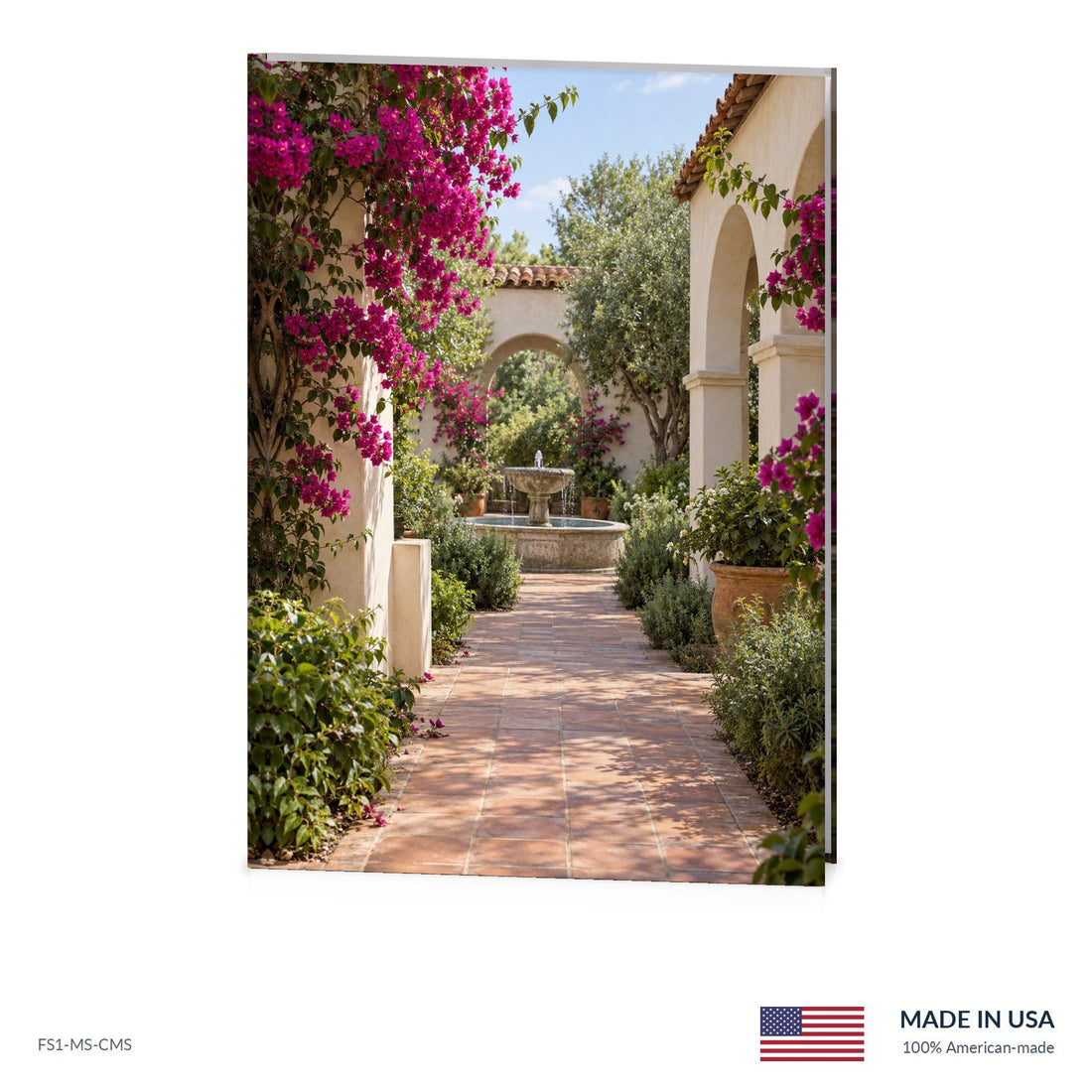 Courtyard Garden Funeral Register Book