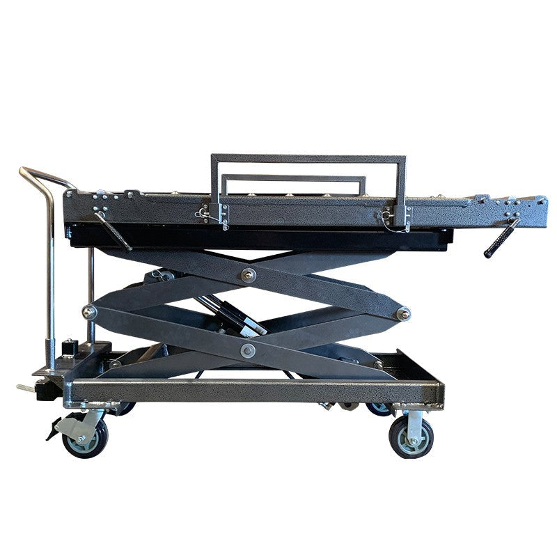 1,000 lb Hydraulic Crematory Lift | Manual Mortuary Scissor Lift