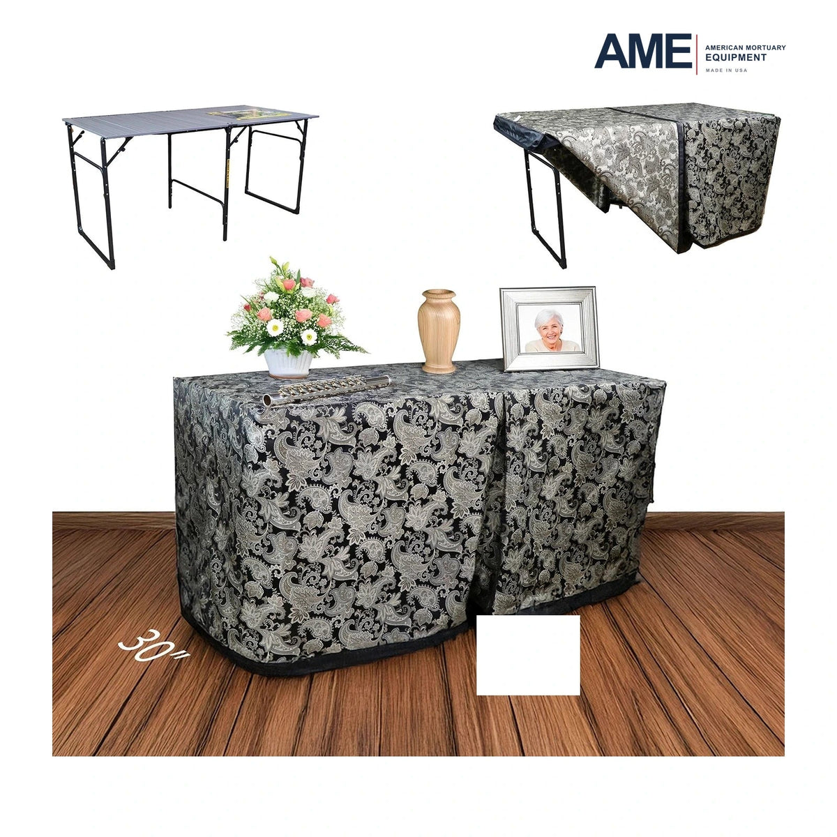 Cresswell Black Portable Presentation Table – Plus – Cresswell Black VT Plus Full Setup