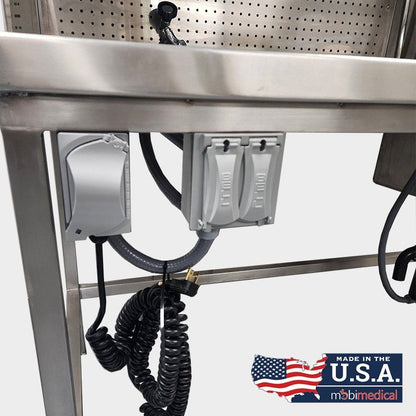 USPE-1035-01 grossing station 304 stainless dissection-grade work surface for ME, university teaching hospital, and research pathology