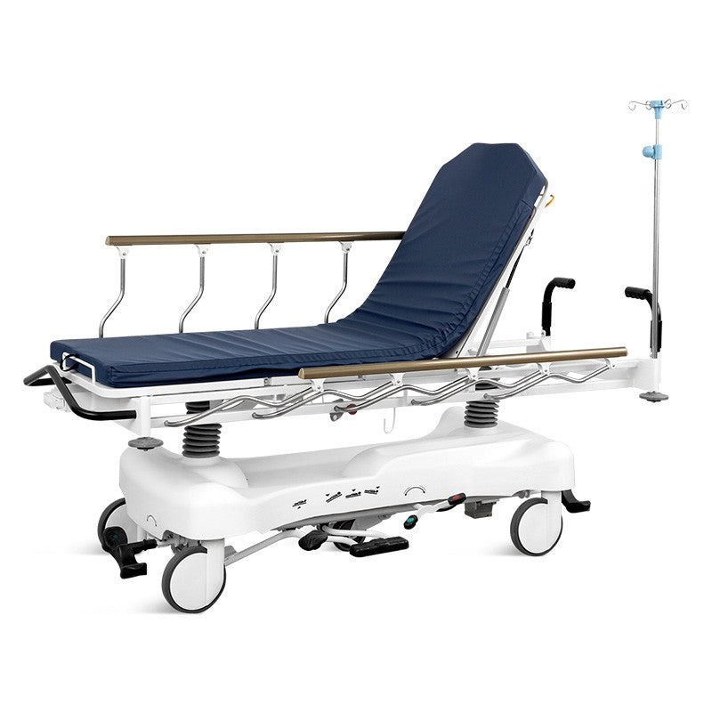 Heavy-duty LHT stretcher alternative by Deathcare.Inc, providing institutional durability on medicalstretchers.com. This lightweight ambulance trolley out-specifications Mobi Medical LHT 59 models with reinforced aluminum and advanced ergonomics for pathology transport.