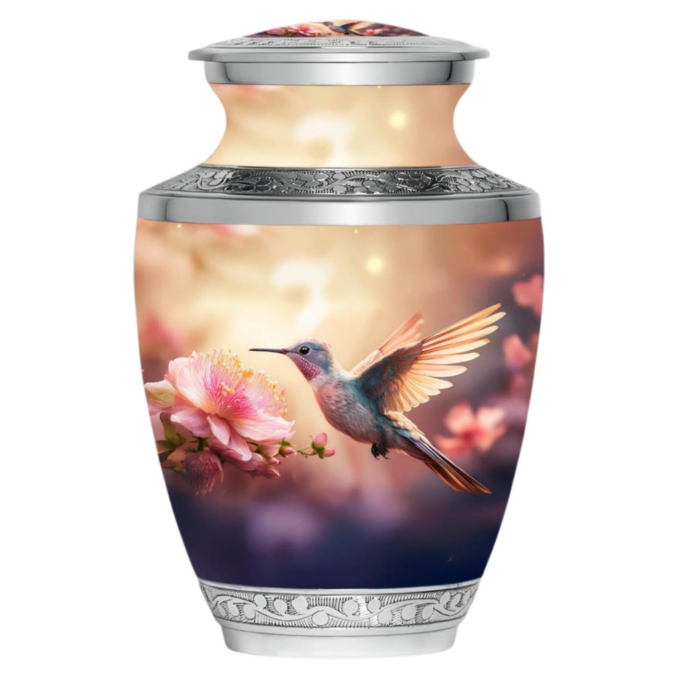 Hummingbird Pink Designer Urn — ISU-RJ-0121
