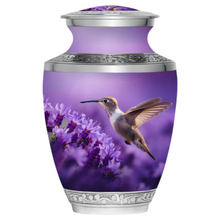 Hummingbird Purple Designer Urn — ISU-RJ-0123