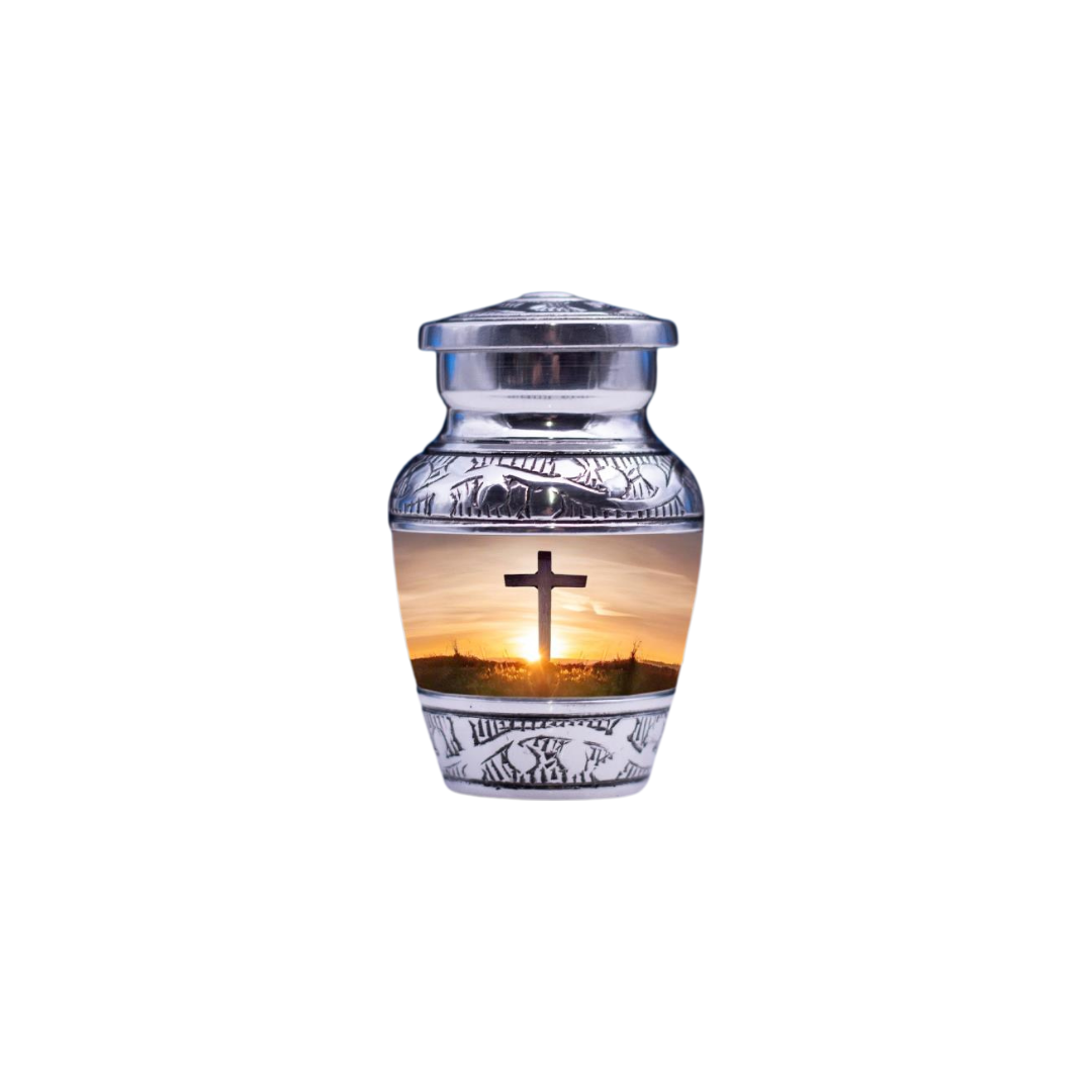Transcendent Cross Designer Keepsake Urn — ISU-RJ-0134