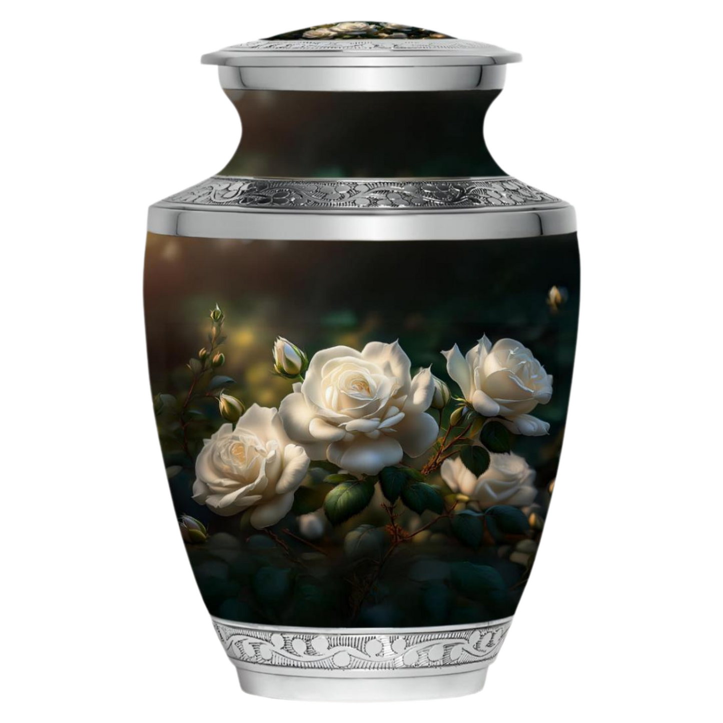 White Roses Designer Urn — ISU-RJ-0136