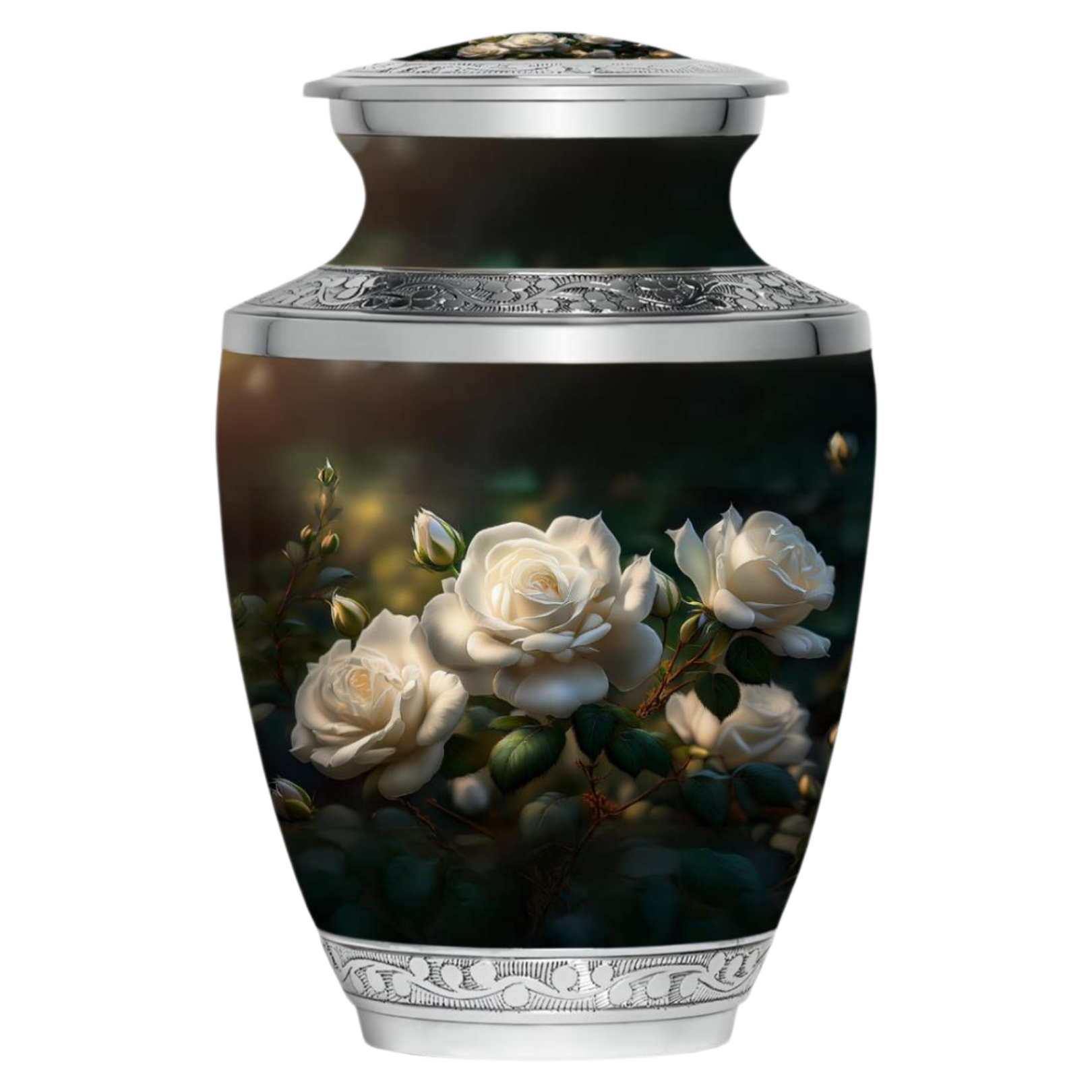 White Roses Designer Urn — ISU-RJ-0136