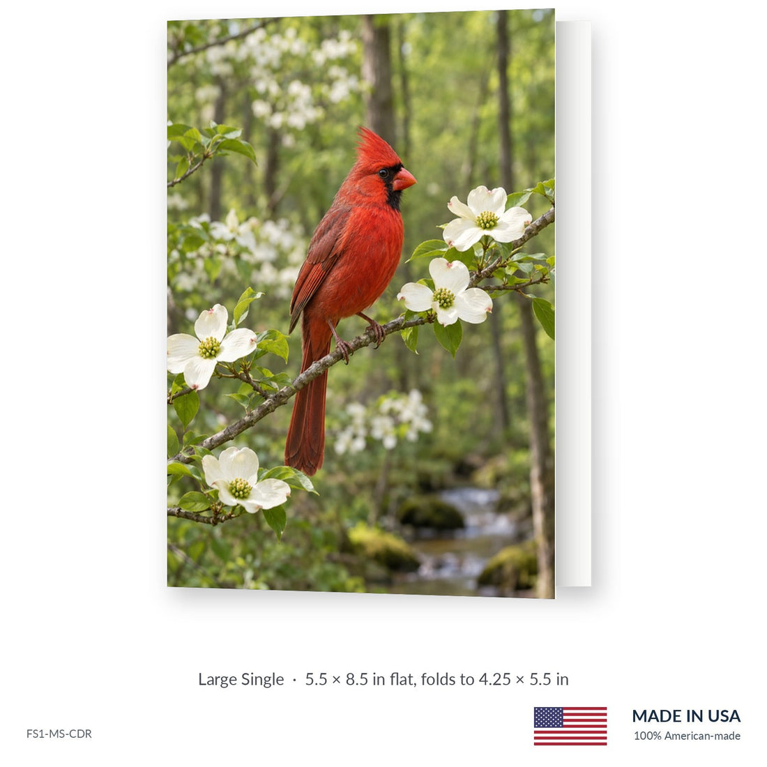 Dogwood Cardinal Funeral Service Folders