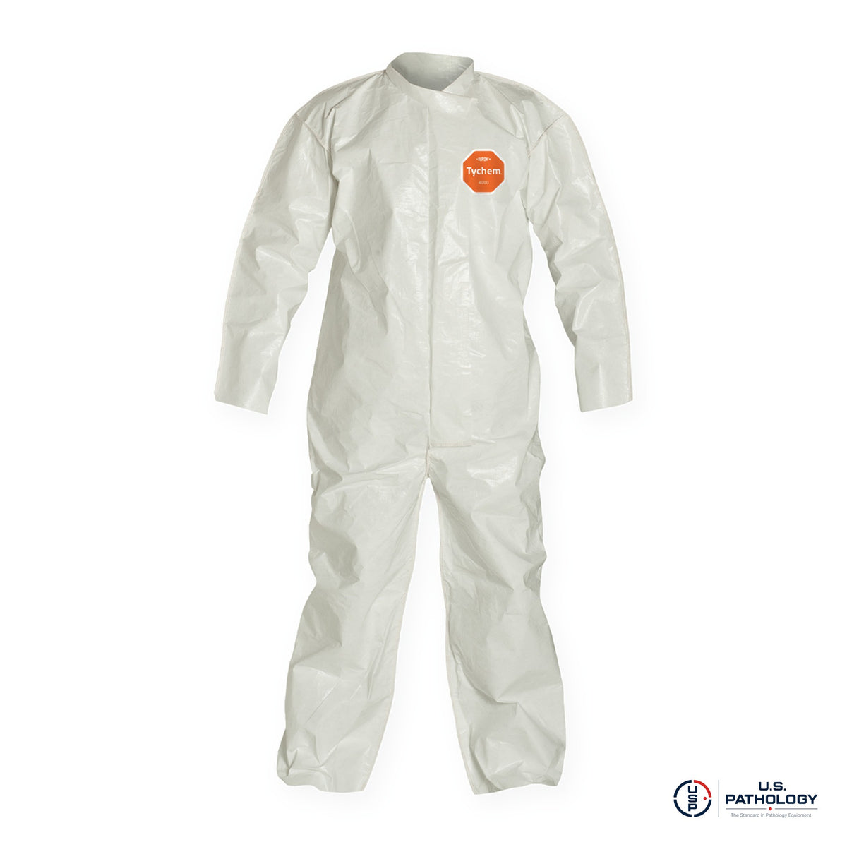 DuPont™ Tychem® 4000 SL120 Coverall, Zipper Front, Collar – bound seams