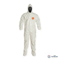 DuPont™ Tychem® 4000 SL122 Coverall, Attached Hood & Boots, Elastic Wrists
