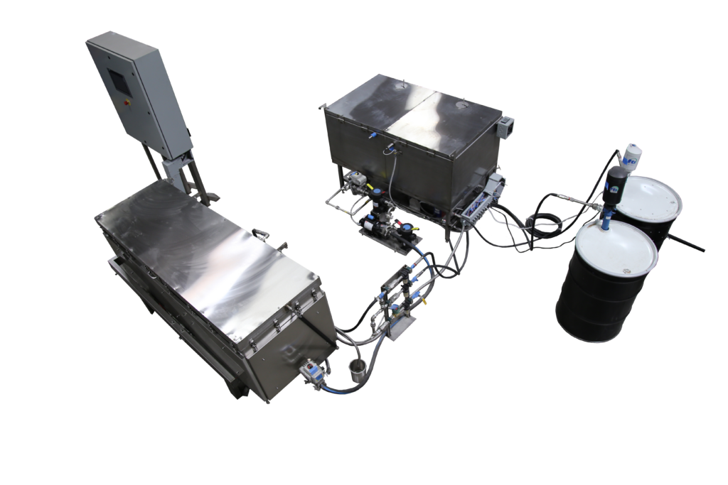 “Eco-friendly aquamation system interior showcasing sustainable alkaline hydrolysis cremation technology for funeral homes and veterinary facilities.”
