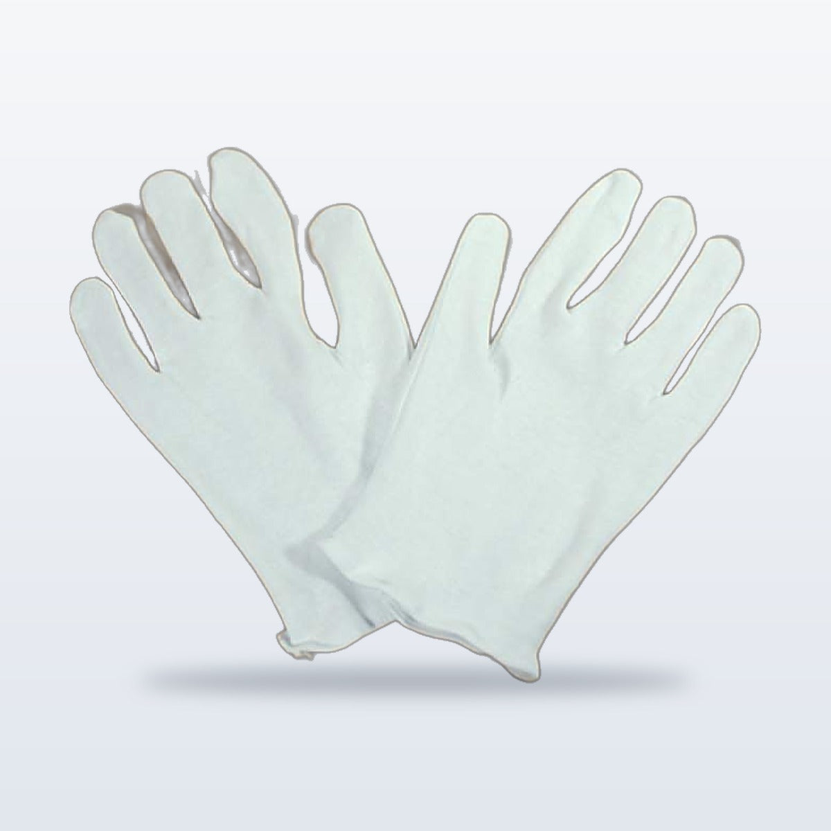 Economy heavy weight white cotton pallbearer gloves, one pair