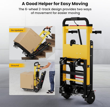 Electric Stair Climber Hand Truck – Battery Powered Lift - American Mortuary Coolers & Equipments