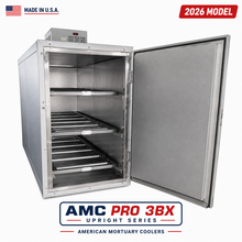 3 Body Extra Wide Upright Mortuary Cooler | Model 3BX | Bariatric Cadaver Cooler | American-Made Morgue Refrigeration