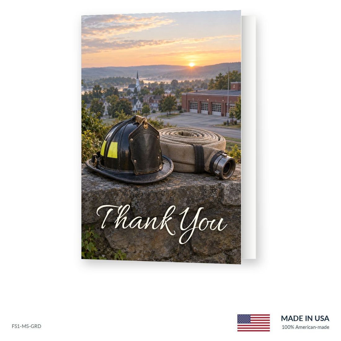 Firefighter Tribute Funeral Acknowledgment Cards