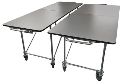 Folding mortuary dressing table folded compact to 59 x 32 x 9.5 inches for storage