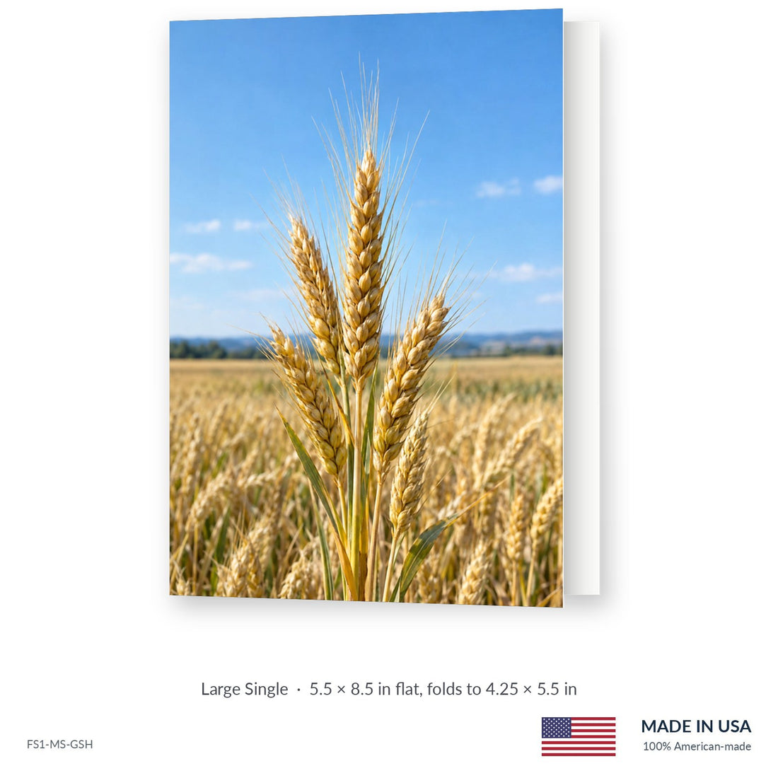 Golden Wheat Funeral Service Folders