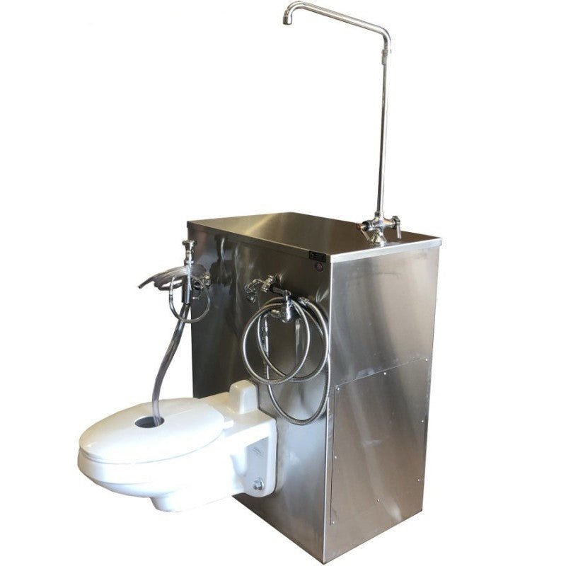 High-end durable stainless steel embalming station designed for professional mortuary use, offering Mortech-level quality at a more cost-friendly price, with ergonomic design, integrated water controls, and easy-to-clean surfaces.