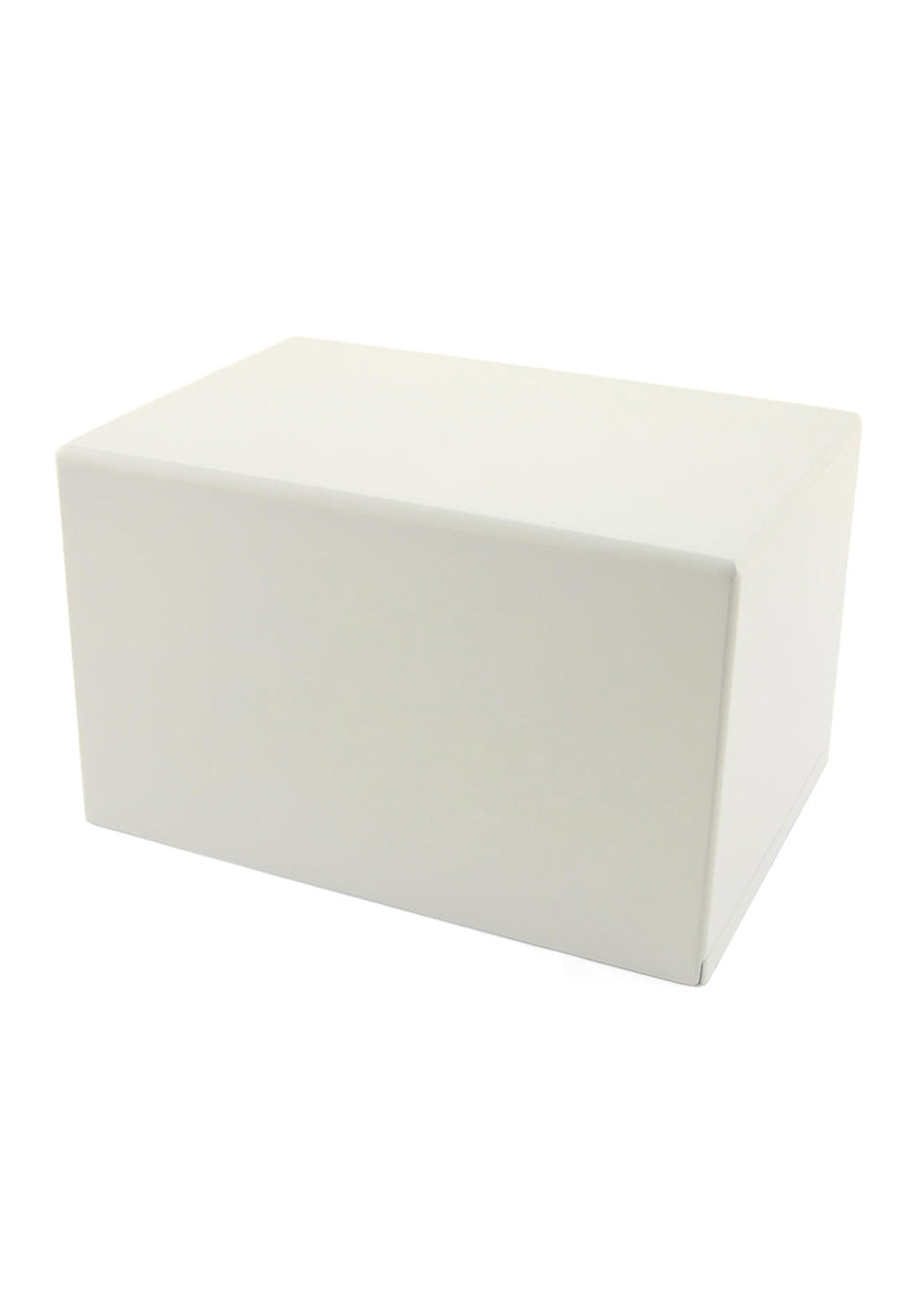 High Gloss White Wood Full Size Cremation Urn