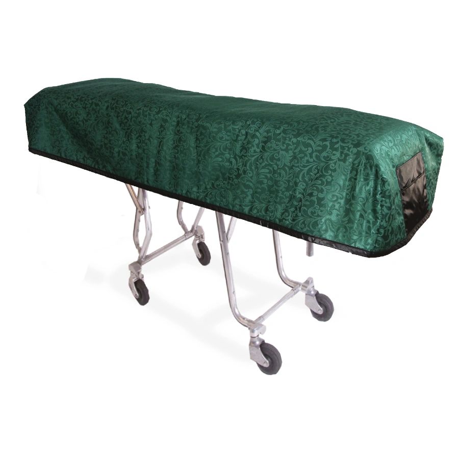 Hunter Leaf Brocade Cot Cover - Standard, Standard Black Lining
