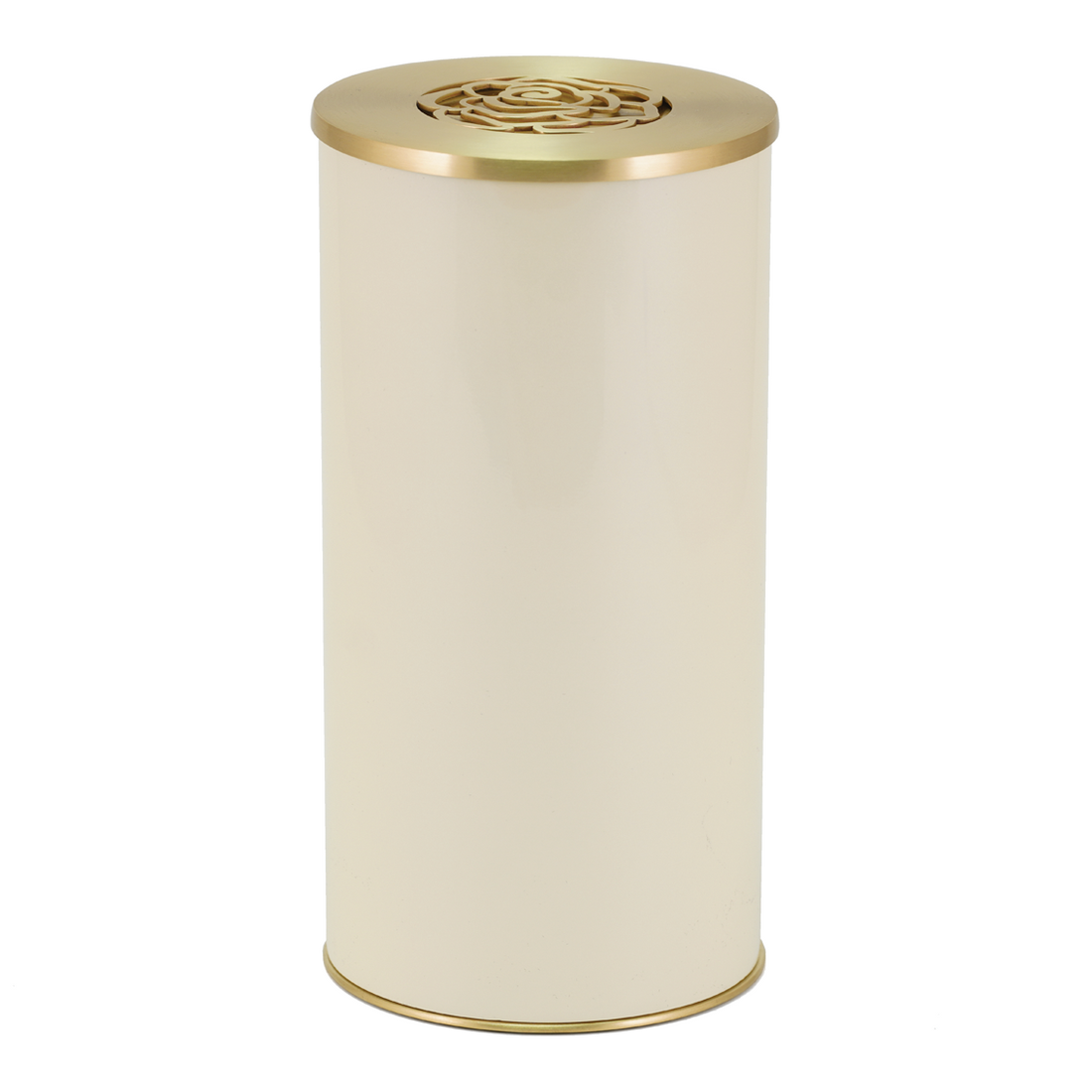 Ivory Cylinder Rose Scattering Urn